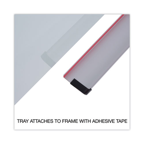 Universal Frameless Glass Marker Board, 72" x 48", White (43234)