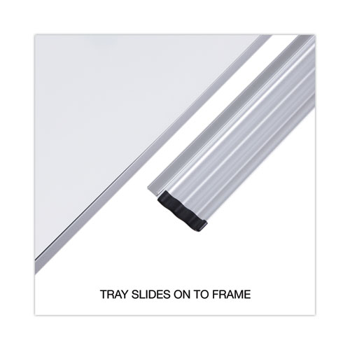 Universal Magnetic Steel Dry Erase Board, 48 x 36, White, Aluminum Frame (43734)