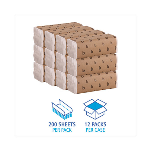 200 Sheets/Pack C-Fold Paper Towels 12 Packs/Carton 6220 6220 Bleached White 