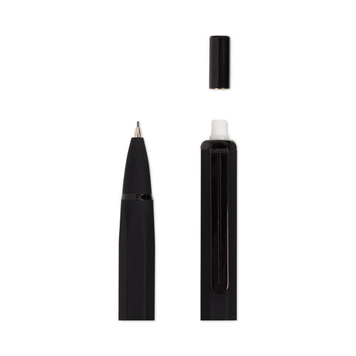 U Brands Cambria Soft Touch Mechanical Pencil, 0.7 mm, HB (#2), Black Lead, Black Barrel, 12/Pack (5008U0124)