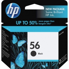 HP 56 Black Original Ink Cartridge (C6656AN)