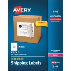 Avery Easy Peel White Shipping Labels (5165)