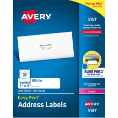 Avery Easy Peel Address Labels with Sure Feed Technology (5161)