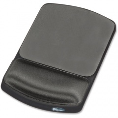 Fellowes Gel Wrist Rest and Mouse Pad - Graphite/Platinum (91741)