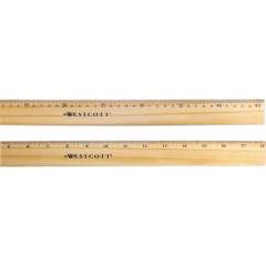 Westcott Flexible Wood/Brass Edge Ruler (05228)