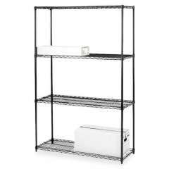 Lorell Black Industrial Wire Shelving (70060)