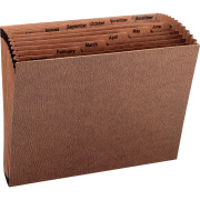 Smead TUFF? Expanding File, Monthly (Jan.-Dec.) 12 Pockets, Letter Size, Redrope-Printed Stock (70488)