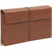 Smead Expanding Wallet, 5-1/4" Expansion, Flap and Cord Closure, Redrope Gusset, Legal Size, Redrope-Printed Stock, 10 per Box (71376)