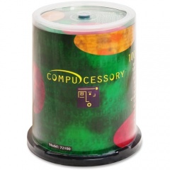 Compucessory CD Recordable Media - CD-R - 52x - 700 MB - 100 Pack Spindle (72100)