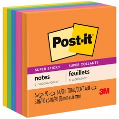 Post-it Super Sticky Notes - Rio de Janeiro Color Collection (6545SSUC)