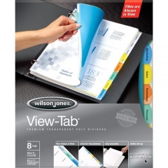 Wilson Jones View-Tab 8-Tab Transparent Dividers (55567)