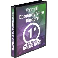 Samsill Economy 1" Round Ring View Binders (18530)