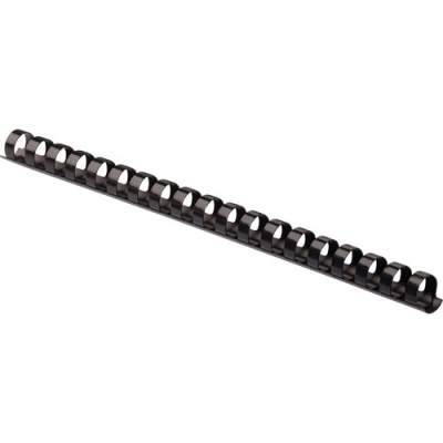 Fellowes Plastic Combs - Round Back 5/8" 120 sheets Black 100 pk (52327)