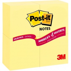 Post-it Notes Original Notepads (65424VADB)