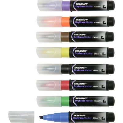 Skilcraft Dry Erase 8-Color Assorted Marker (1863605)