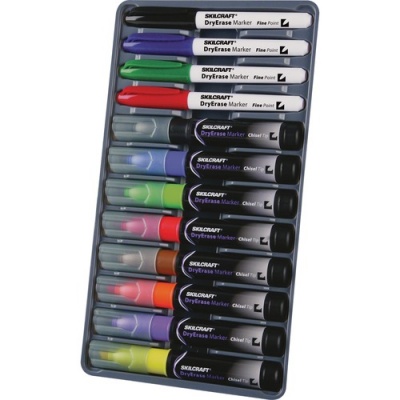 Skilcraft 12-Color Dry Erase Marker System (3656126)