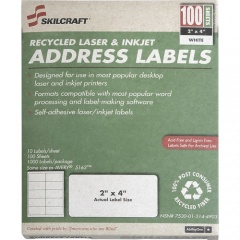 Skilcraft Permanent Laser Address Label (5144904)