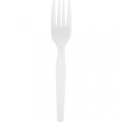 Genuine Joe Heavyweight White Plastic Forks (10430)