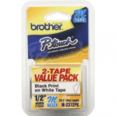 Brother P-touch Nonlaminated M Tape Value Pack (M2312PK)