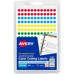Avery 1/4" Color-Coding Labels (05795)