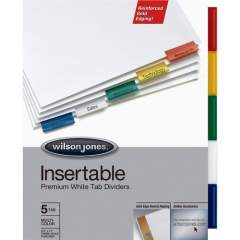 ACCO Wilson Jones Gold Line Insertable 5-Tab Dividers (W54145)