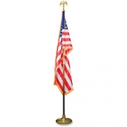 Advantus Goldtone Eagle Deluxe U.S. Flag Set (MBE031400)