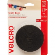 Velcro Brand Sticky Back Tape, 5ft x 3/4in Roll, Black (90086)