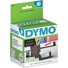 DYMO Direct Thermal Business Card - White (30374)