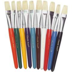 Creativity Street Color Coded Flat Stubby Brushes (5184)