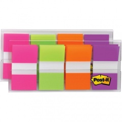 Post-it 1"W Flags - Bright Colors in On-the-Go Dispenser (680PGOP2)
