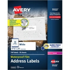 Avery Weatherproof Mailing Labels (5522)