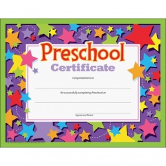 TREND Preschool Certificate (T17006)