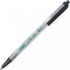 BIC Clic Stic Retractable Ball Pens (CSEM11BK)