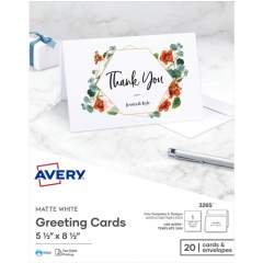 Avery Inkjet Greeting Card - White (3265)