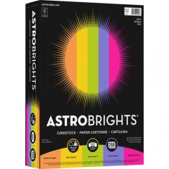 Astrobrights Inkjet, Laser Printable Multipurpose Card - Cosmic Orange, Solar Yellow, Terra Green, Venus Violet, Fireball Fuschia (21004)