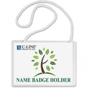 C-Line Biodegradable Hanging Style Name Badge Holder Kit (97043)