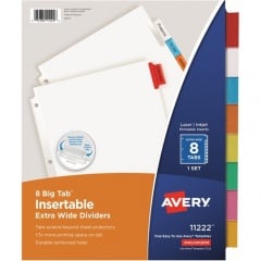 Avery Big Tab Insertable Extra-Wide Dividers (11222)