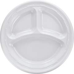 Dart 3-sect Disposable Plastic Dinnerware Plate (10CPWF)