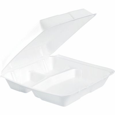 Dart Triple-compartment Foam Container (95HT3R)