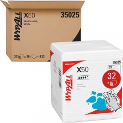Wypall Kimberly-Clark WypAll X50 Folded Wipers (35025)