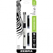 Zebra V-301 Stainless Steel Fountain Pens (48111)