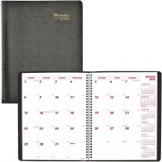 Brownline Soft Cover 14-Month Monthly Planner (CB1262BLK)