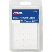 Avery Permanent Reinforcement Label Rings (06734)