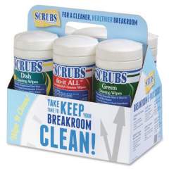 SCRUBS Breakroom 6pk Cleaning Wipes