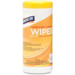 Genuine Joe Lemon Scent Disinfecting Cleaning Wipes (14140CT)
