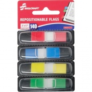 Skilcraft Self-stick Repositionable Color Flags (6200283)