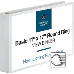 Business Source Tabloid-size Round Ring Reference Binder (45101)