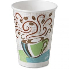 Dixie PerfecTouch Insulated Paper Hot Coffee Cups by GP Pro (5342CDSBPPK)