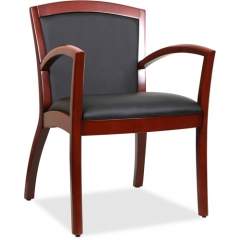 Lorell Arched Arms Wood Guest Chair (20010)