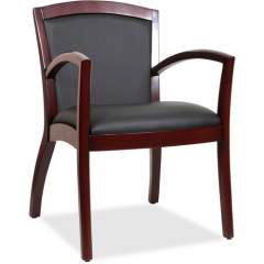 Lorell Arched Arms Wood Guest Chair (20011)